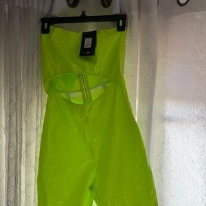 Trendy lime green one piece